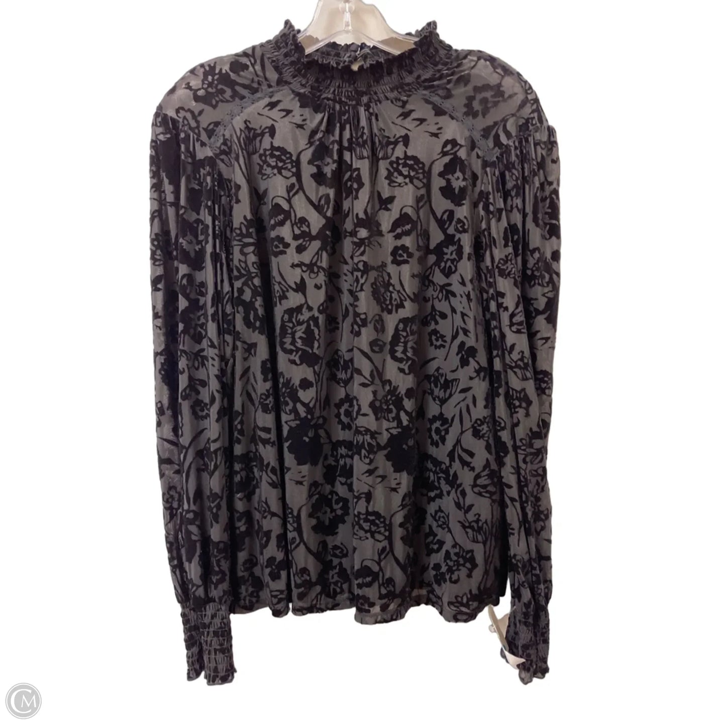 Top Long Sleeve By Knox Rose In Black, Size: L