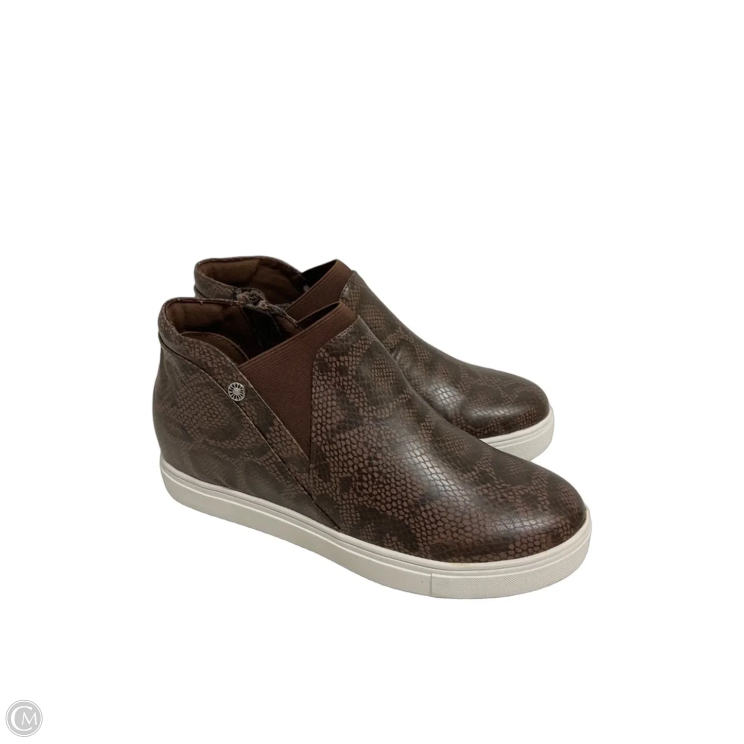 Shoes Flats By Yellow Box In Snakeskin Print, Size: 8