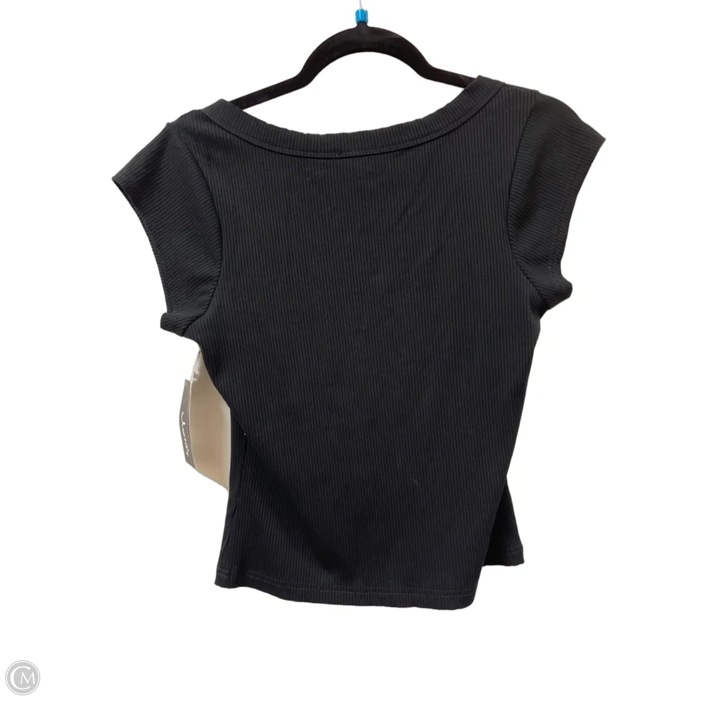 Top Short Sleeve By Justify In Black, Size: L