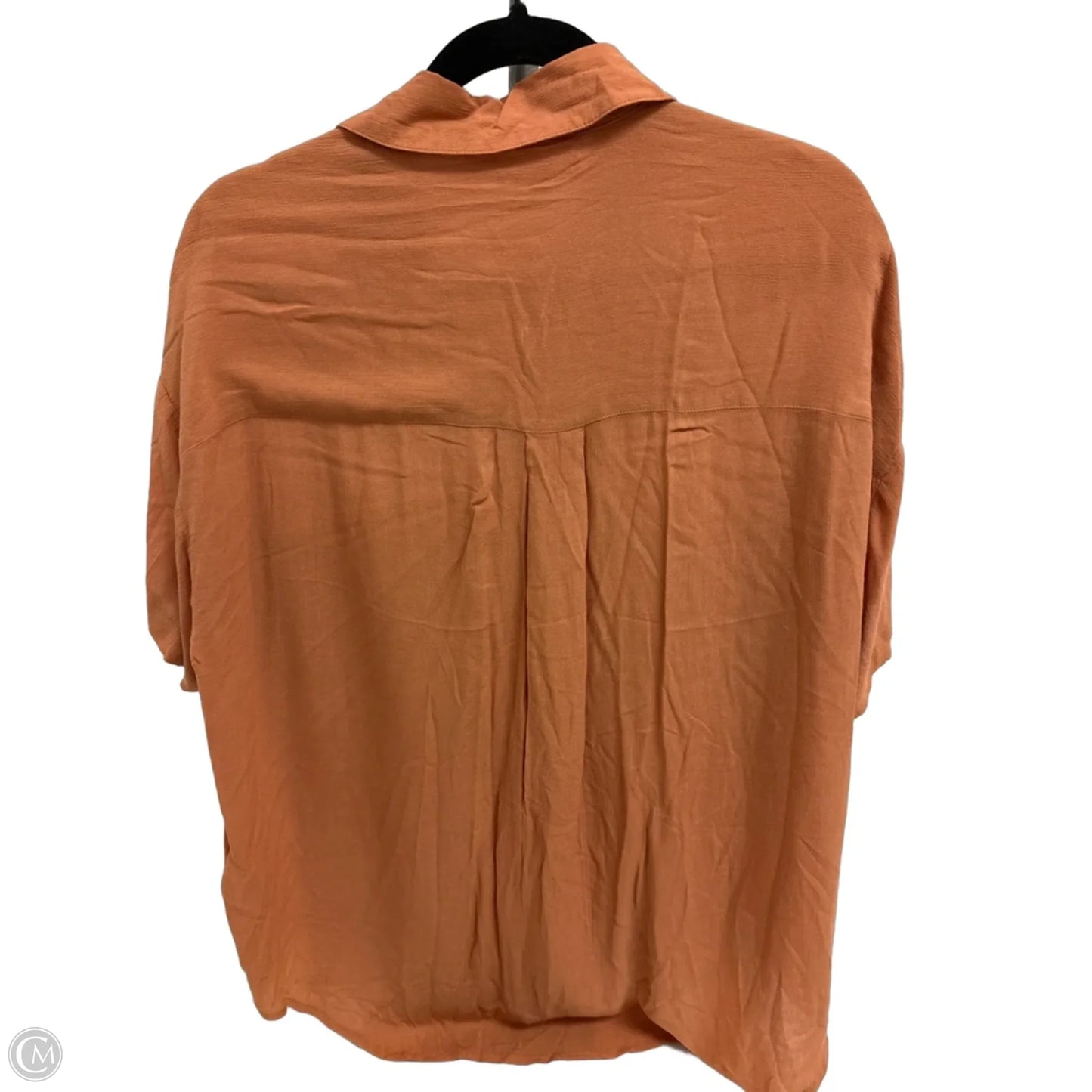 Blouse Short Sleeve By Z Supply In Orange, Size: S