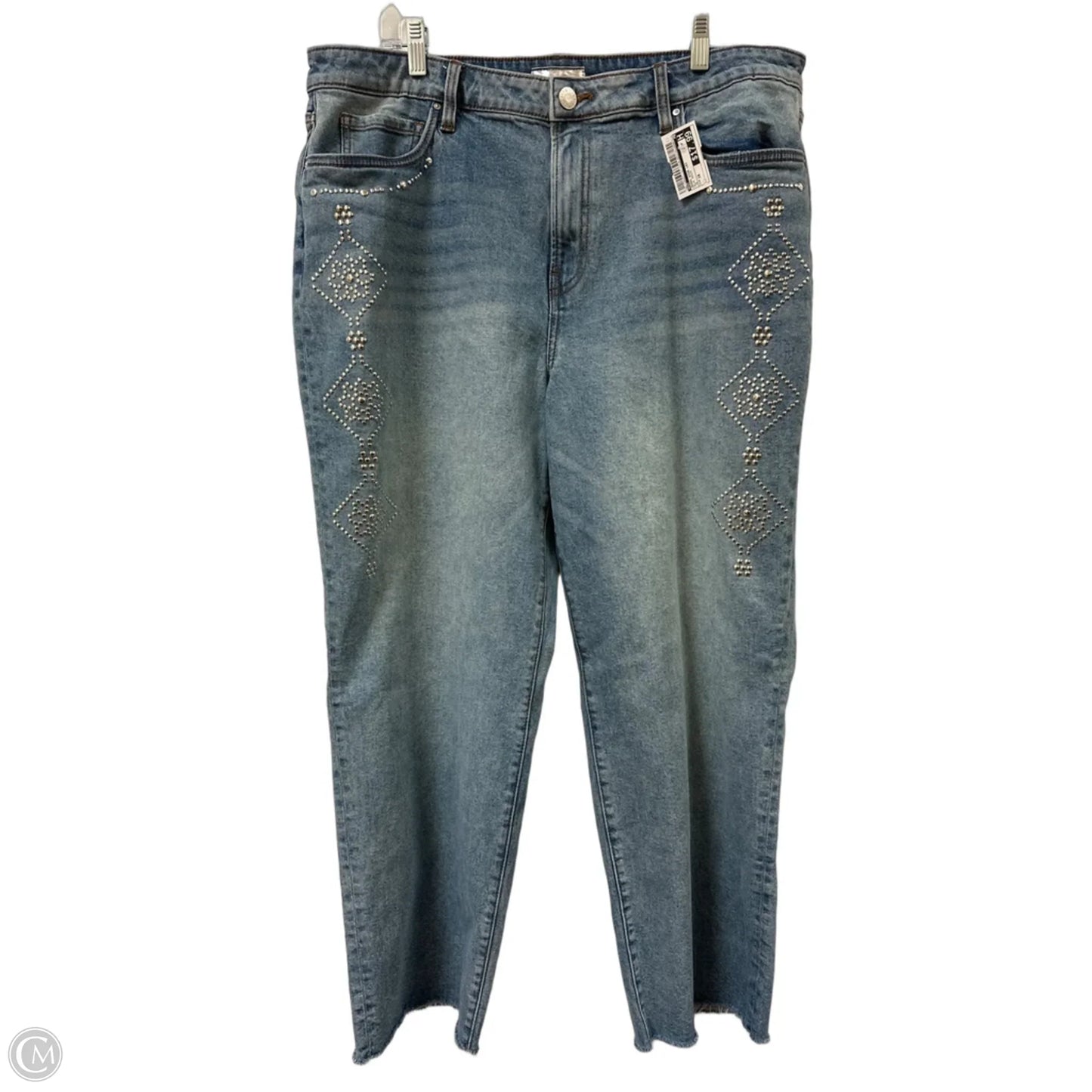 Jeans Wide Leg By Kut In Blue Denim, Size: 18