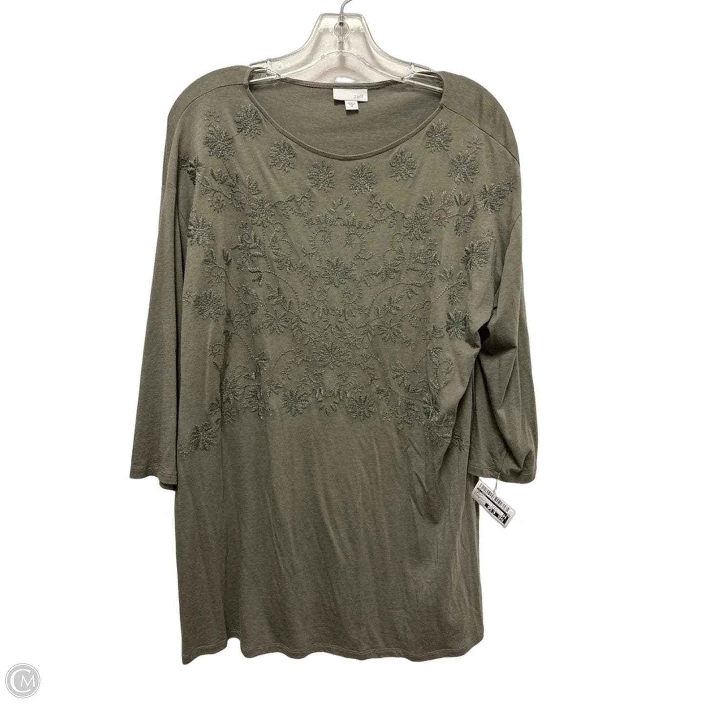 Top Long Sleeve By J. Jill In Green, Size: M