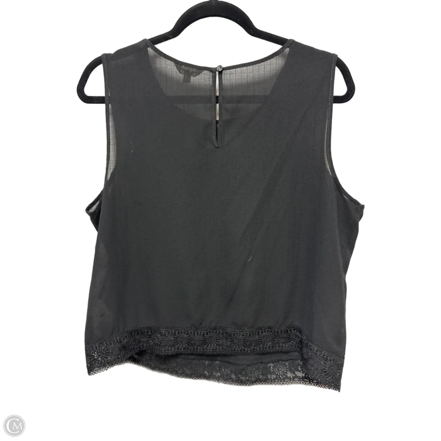 Top Sleeveless By Max Studio In Black, Size: L