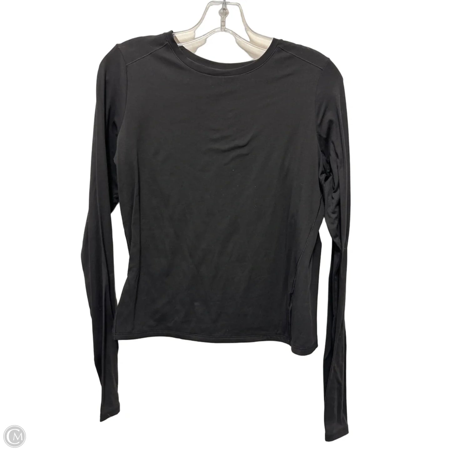 Athletic Top Long Sleeve Crewneck By Avia In Black, Size: L