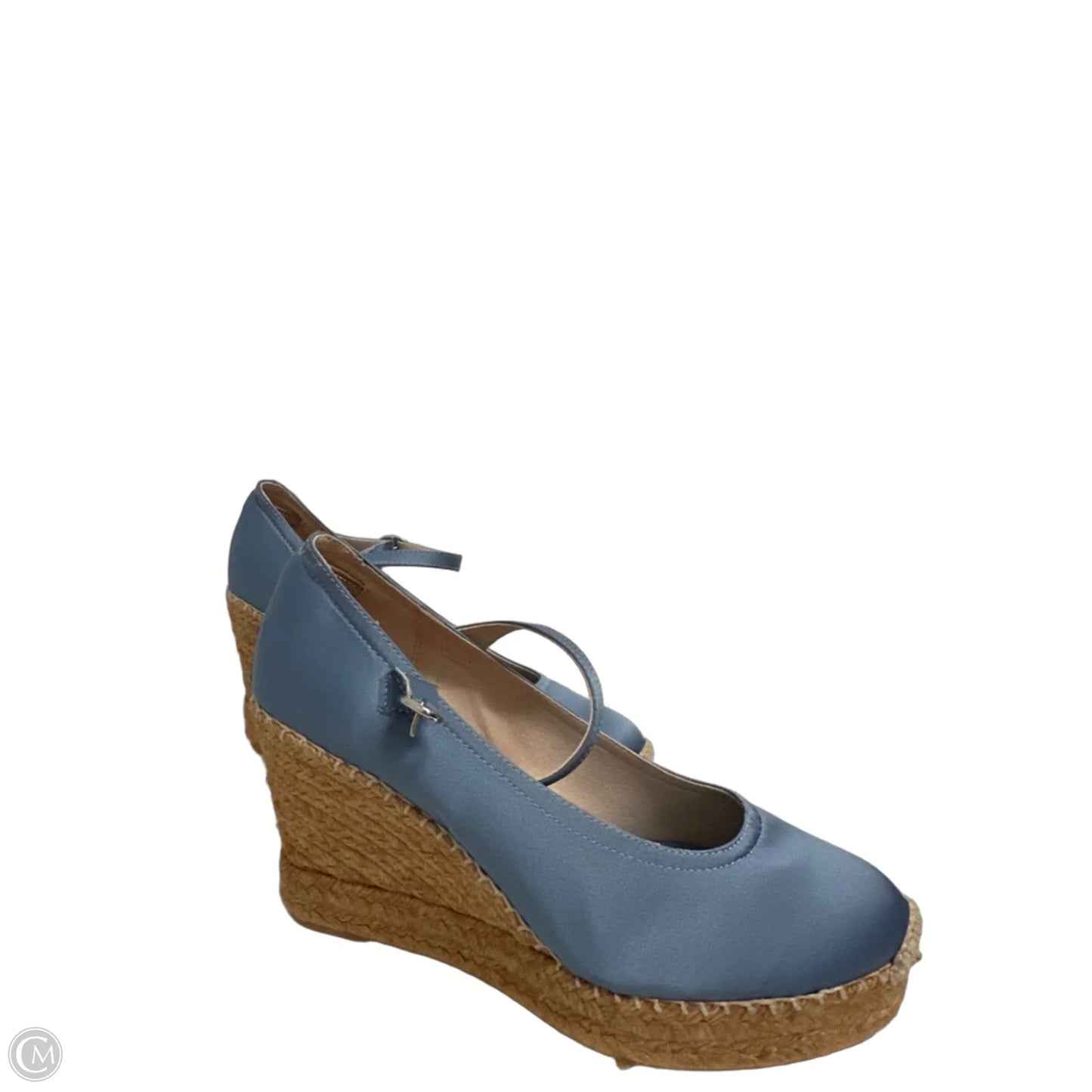 Shoes Heels Wedge By Clothes Mentor In Blue, Size: 8.5