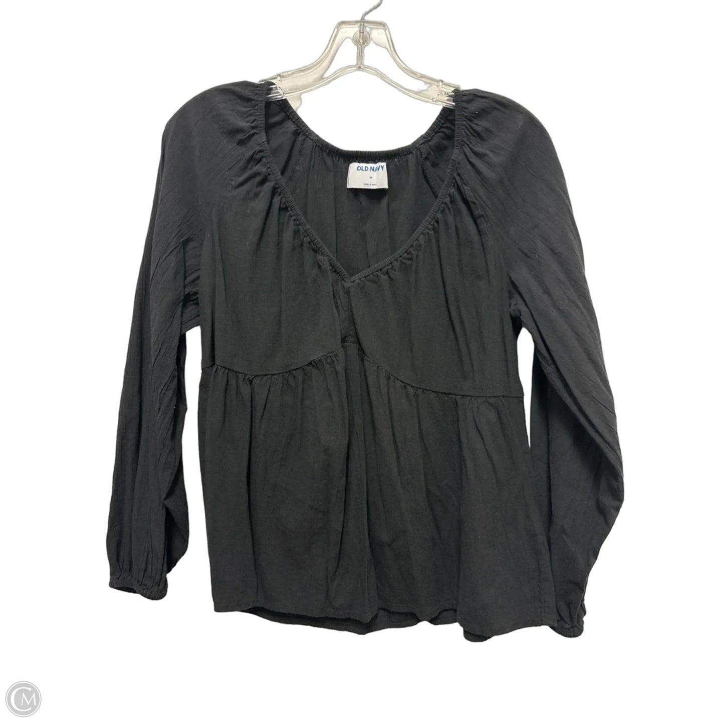 Top Long Sleeve By Old Navy In Black, Size: M