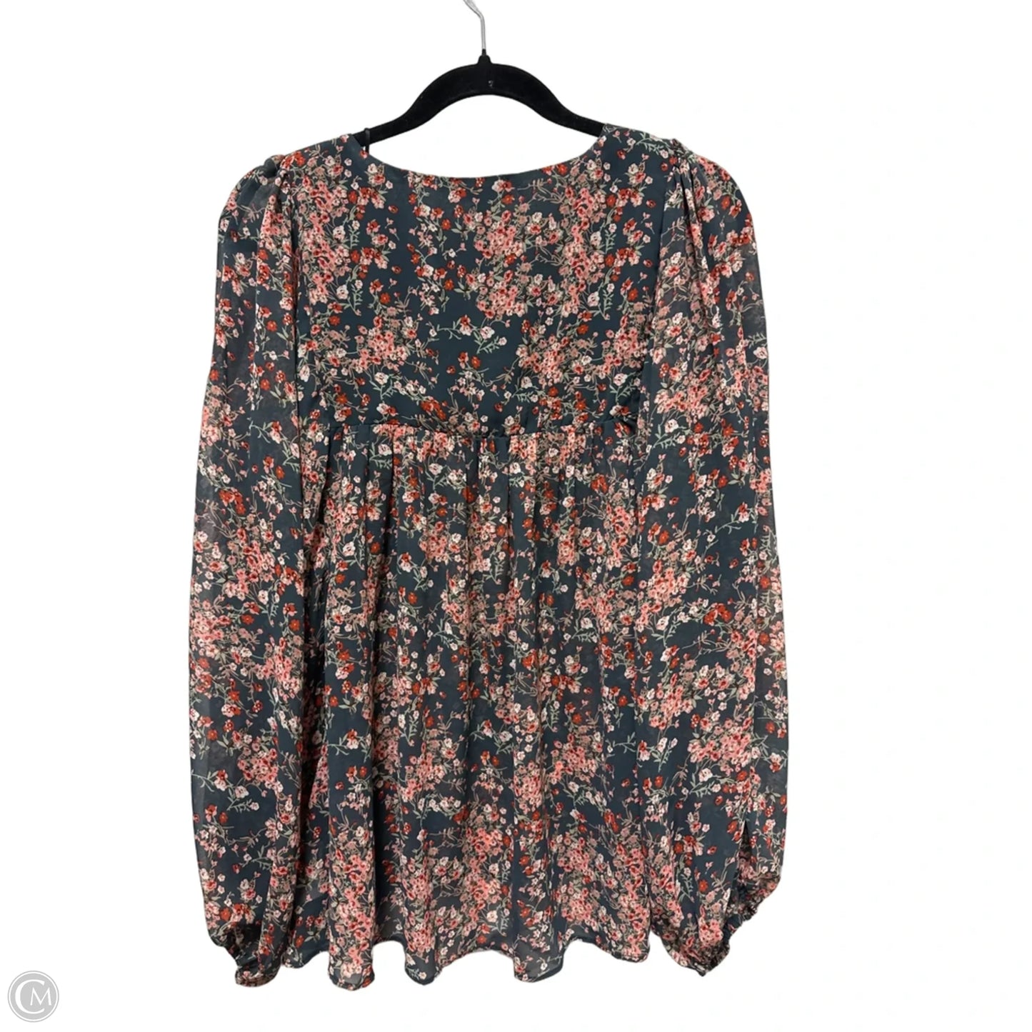 Top Long Sleeve By Umgee In Floral Print, Size: L