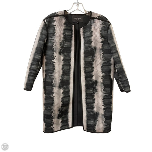 Jacket Designer By Lafayette 148 In Black & Grey, Size: S