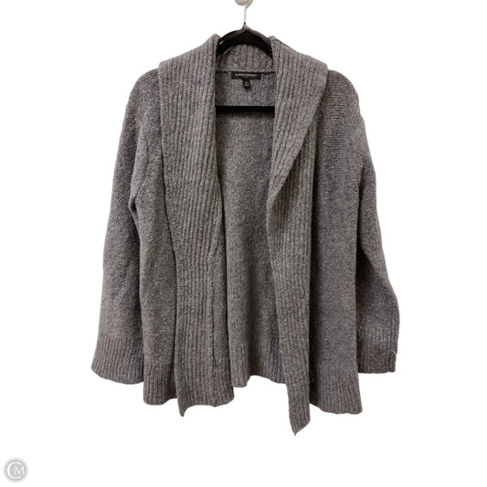 Sweater Cardigan By Banana Republic In Grey, Size: M