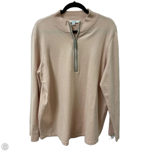 Sweater By Chicos In Pink, Size: Xl