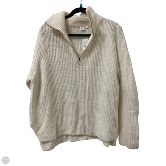 Sweater By Gap In Cream, Size: Xl