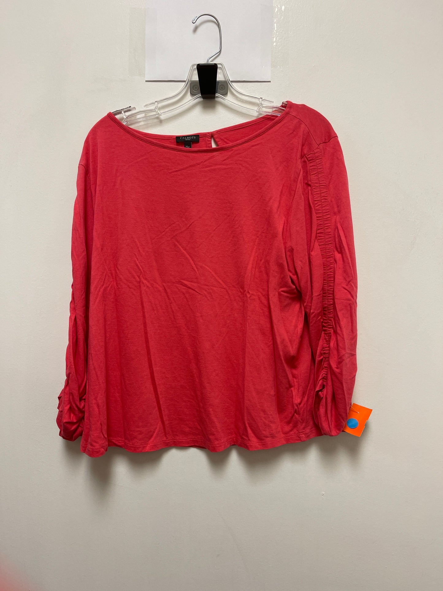 Top Long Sleeve By Talbots In Pink, Size: Xl
