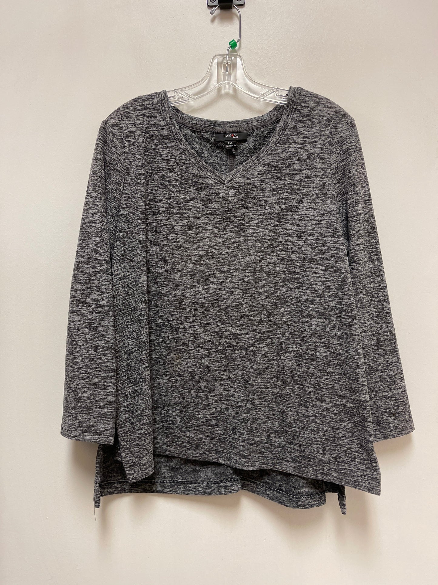 Sweater By Style And Company In Grey, Size: Xlp