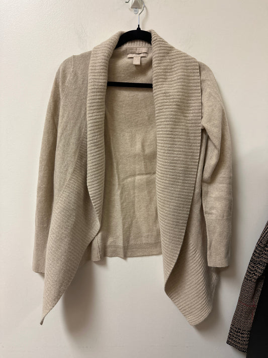 Sweater Cardigan By Banana Republic In Cream, Size: S