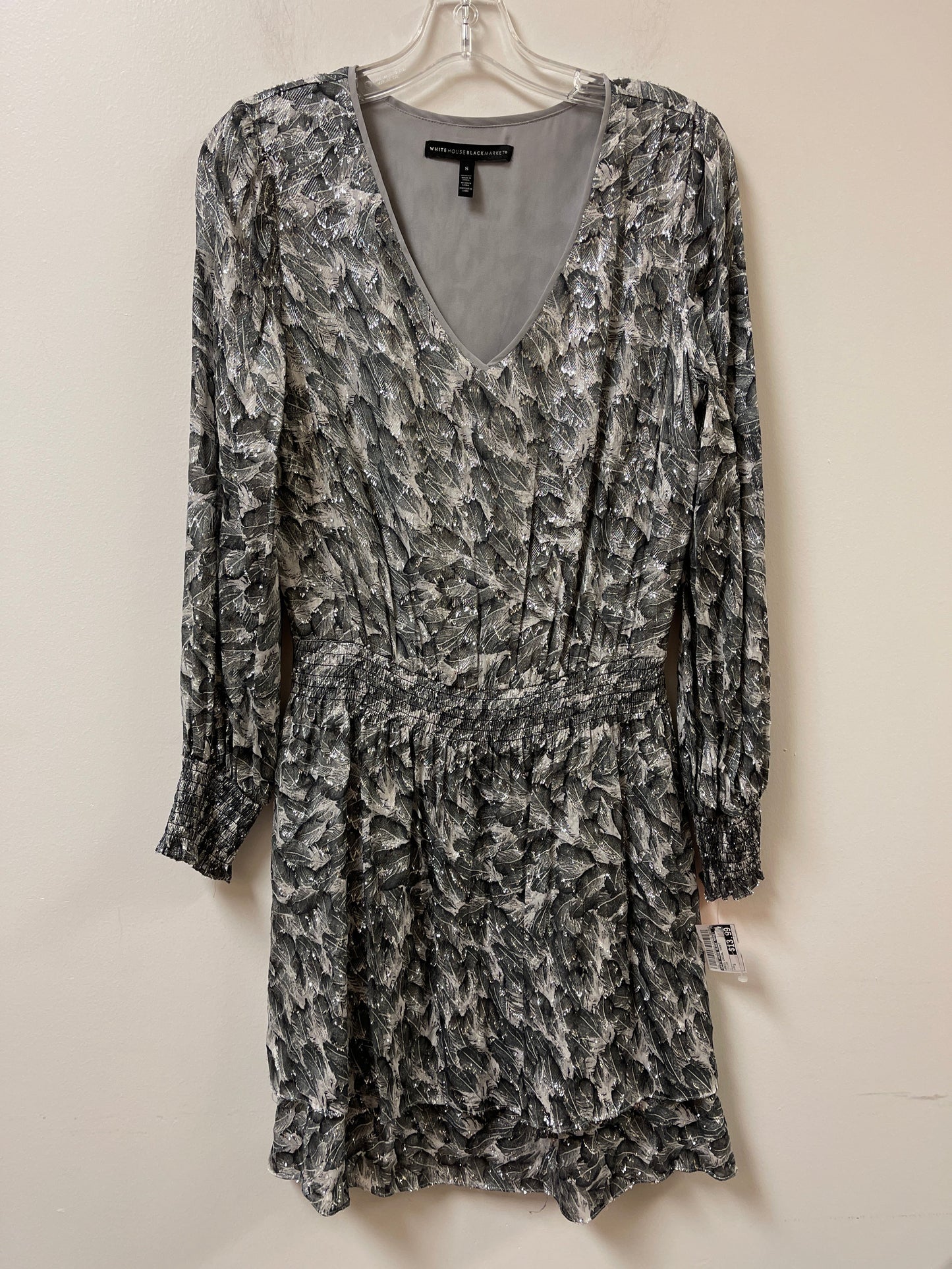 Dress Casual Short By White House Black Market In Silver, Size: S