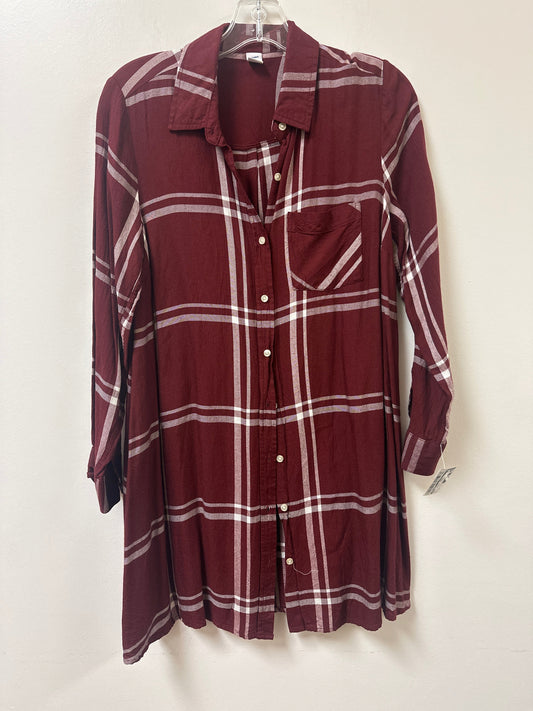 Dress Casual Short By Old Navy In Red & White, Size: M