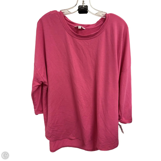 Top Long Sleeve By Crown And Ivy In Pink, Size: 2x