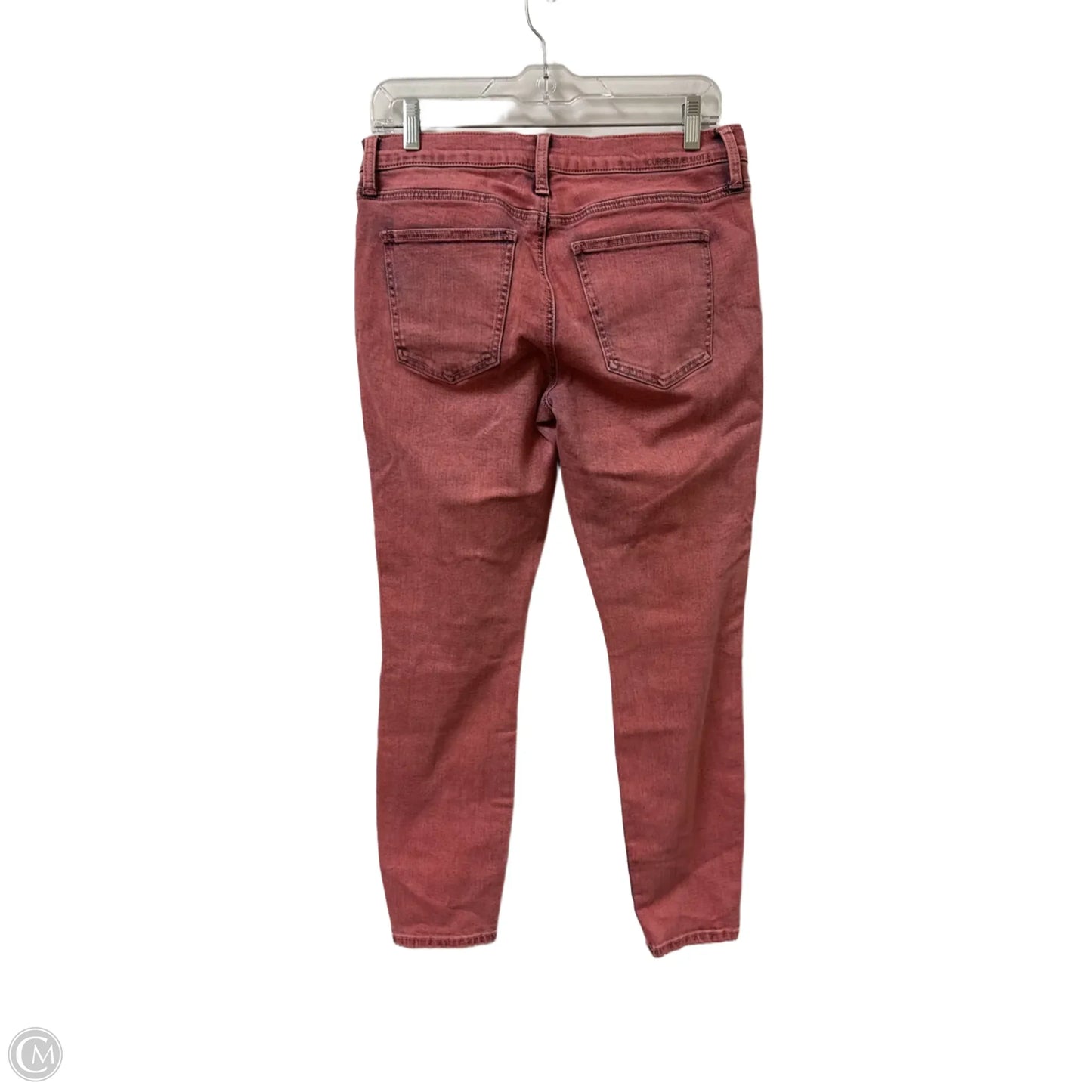 Jeans Skinny By Current/elliott In Pink Denim, Size: 8