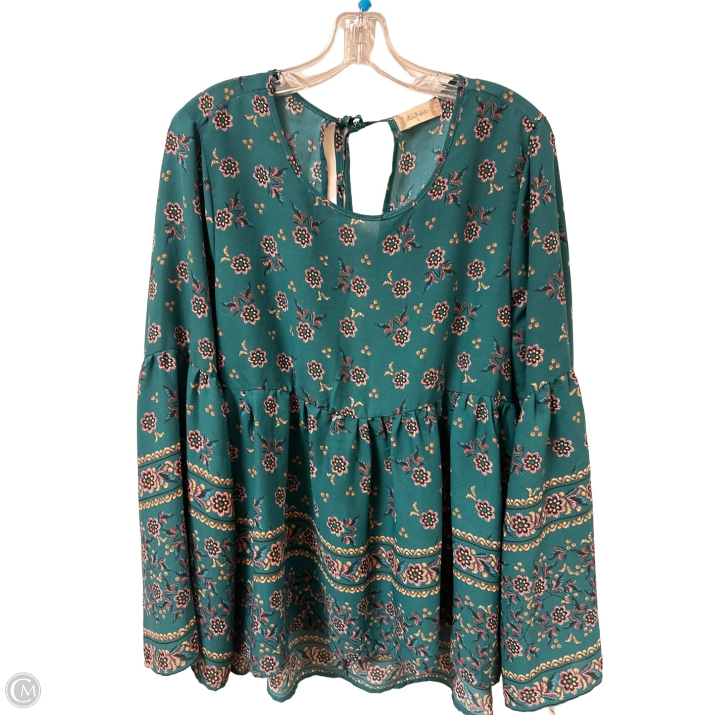 Top Long Sleeve By Altard State In Green, Size: L