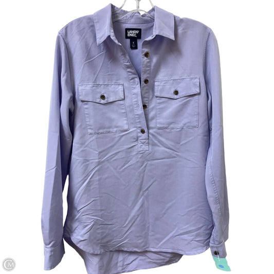 Top Long Sleeve By Lands End In Purple, Size: S