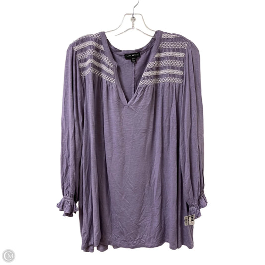 Top Long Sleeve By Lane Bryant In Purple, Size: 2x