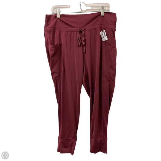Athletic Pants By Fabletics In Red, Size: Xl