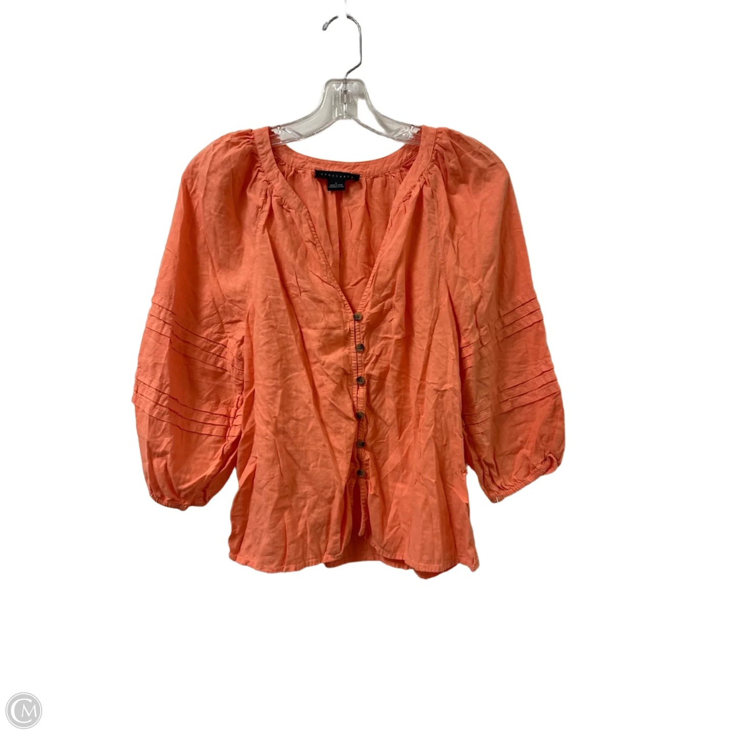 Top Long Sleeve By Sanctuary In Orange, Size: S