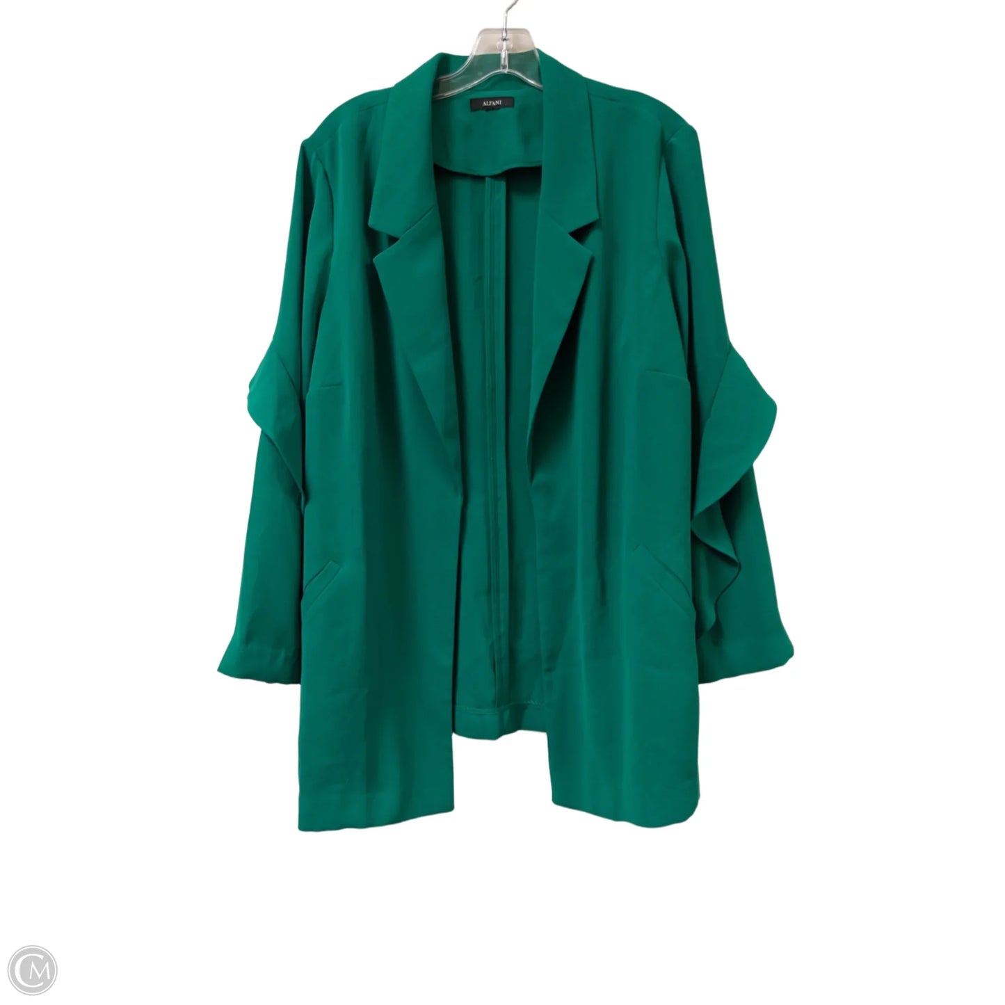 Blazer By Alfani In Green, Size: 1x