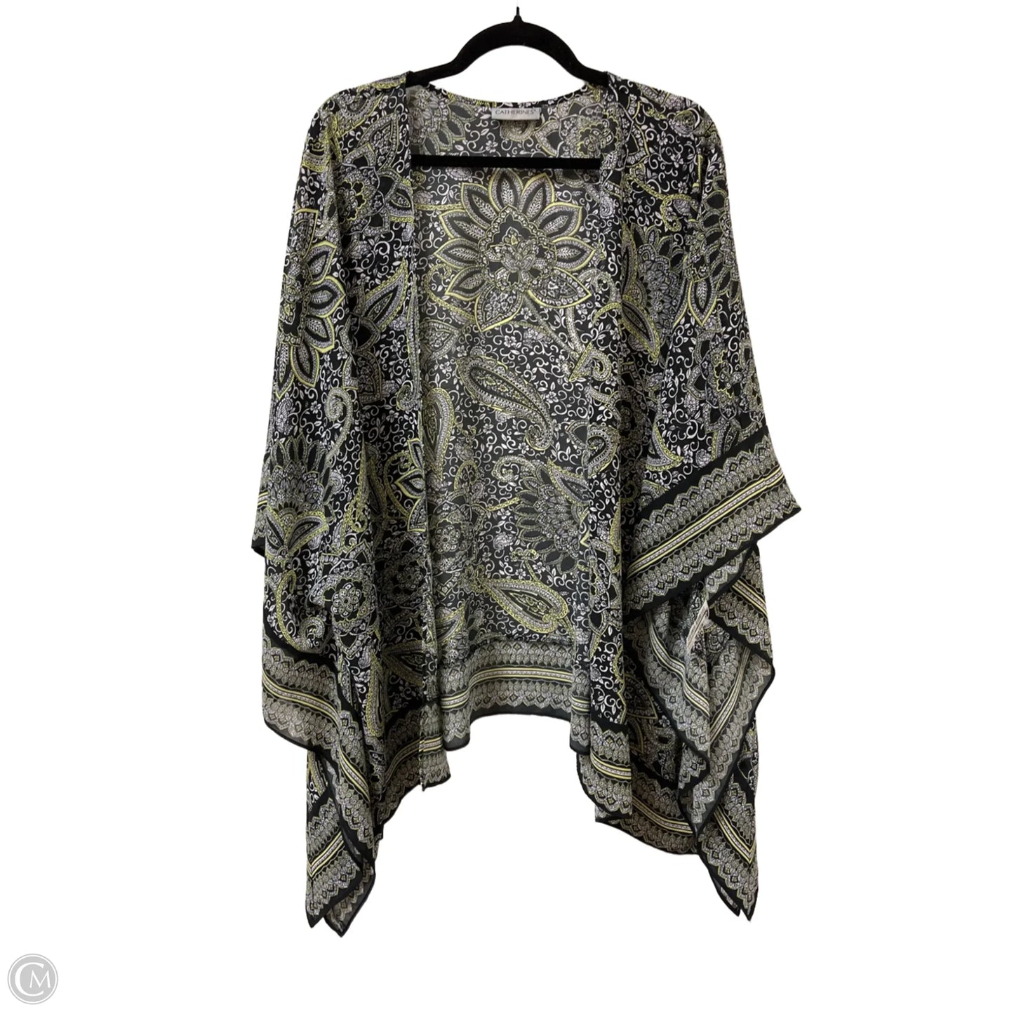 Kimono By Catherines In Black & Yellow, Size: Osfm