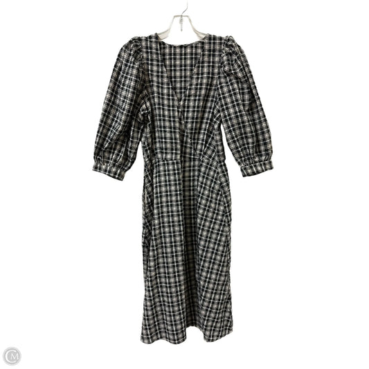 Dress Casual Midi By Clothes Mentor In Black & White, Size: S