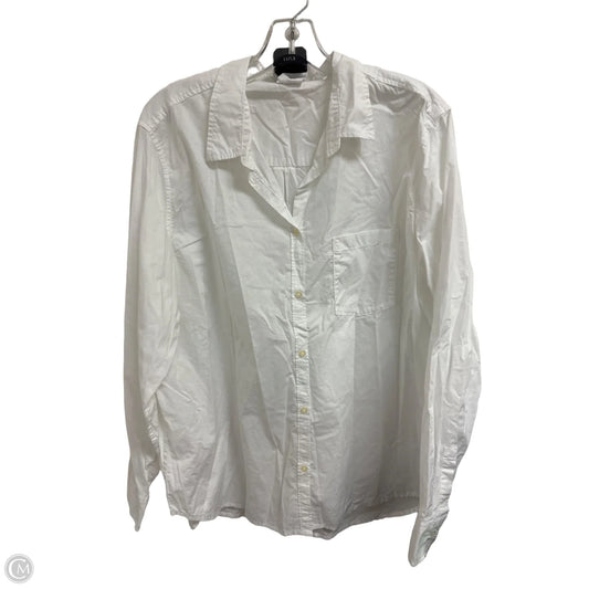 Blouse Long Sleeve By Gap In White, Size: 1x