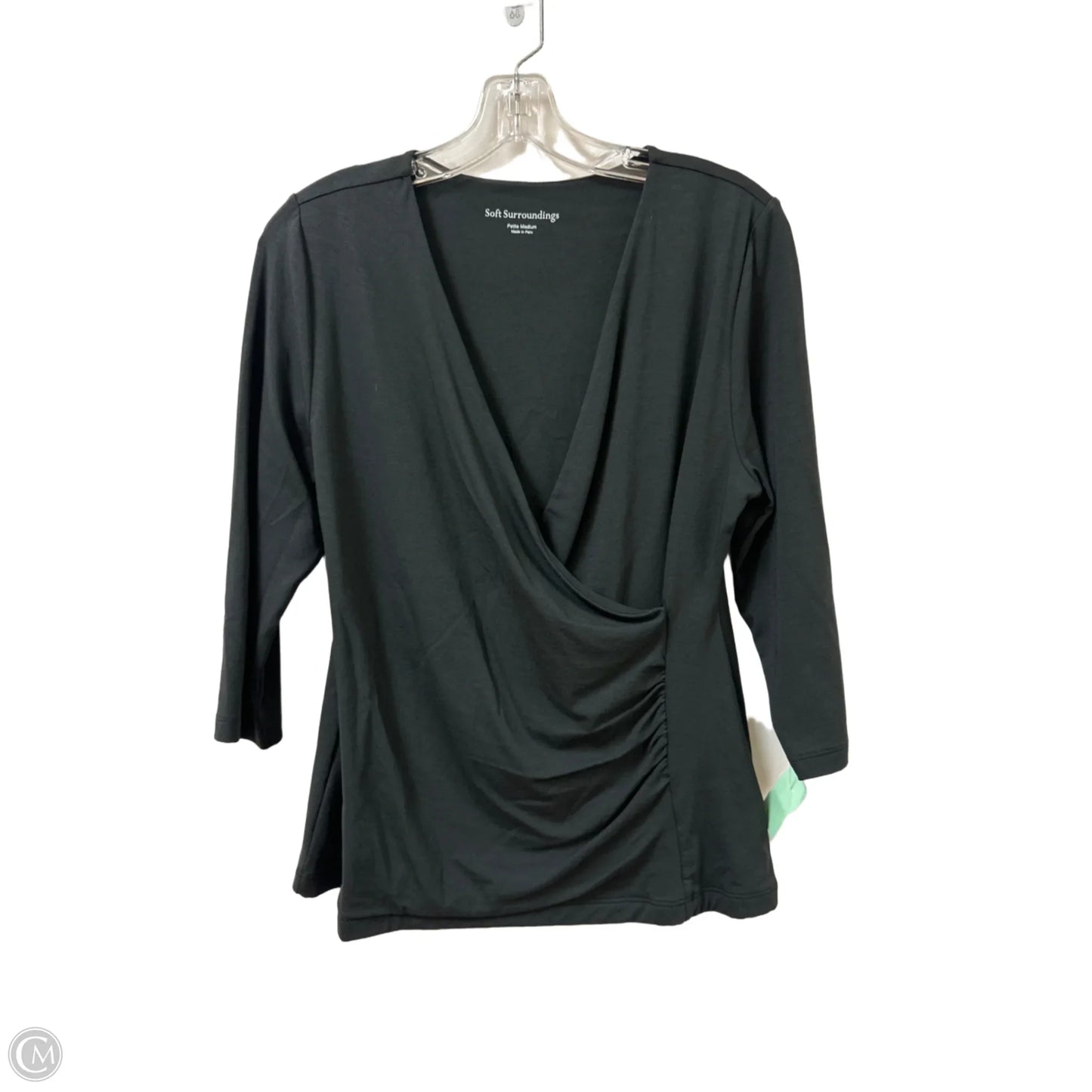 Top Long Sleeve By Soft Surroundings In Grey, Size: Mp
