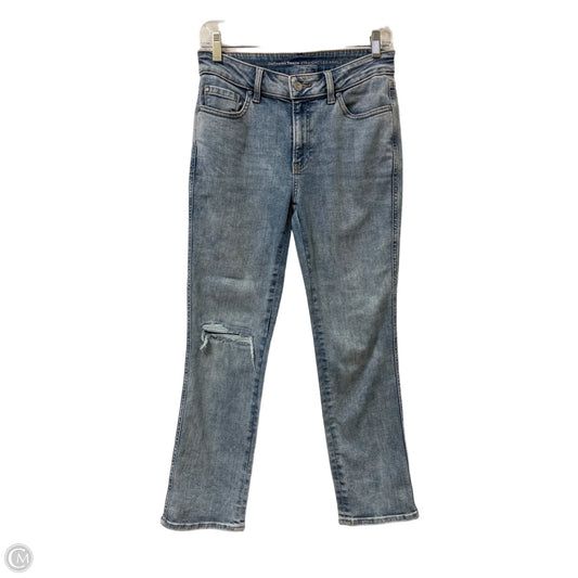 Jeans Straight By Chicos In Blue Denim, Size: 2