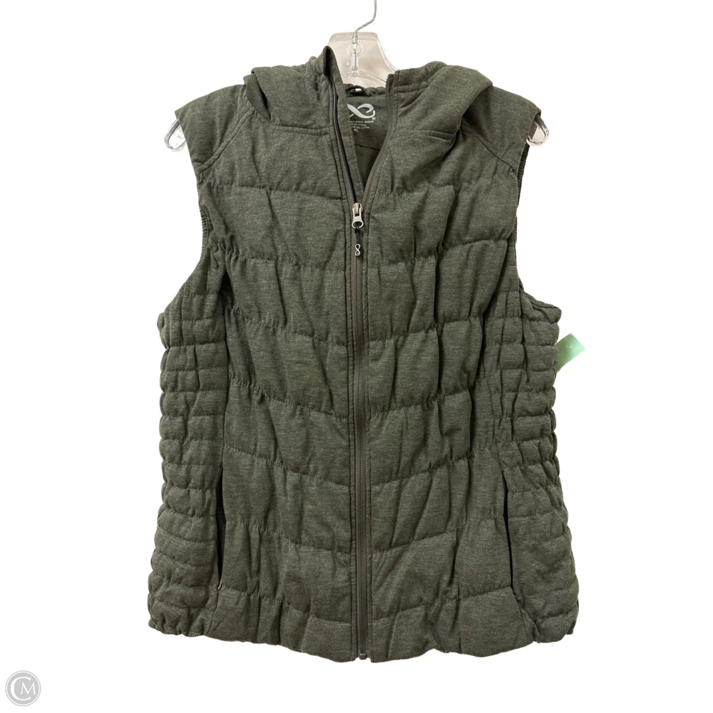 Vest Puffer & Quilted By Clothes Mentor In Green, Size: Xl