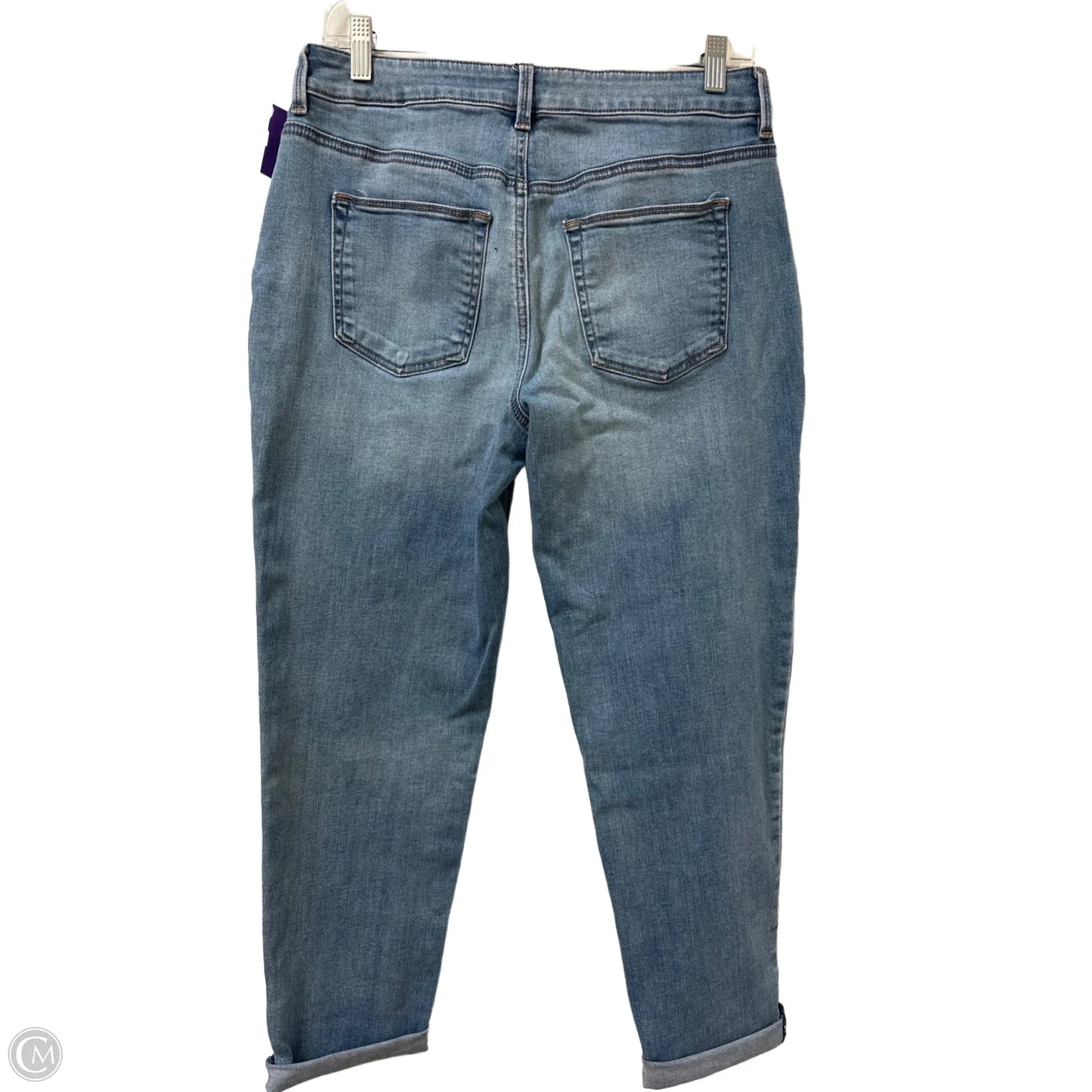 Jeans Boyfriend By Chicos In Blue Denim, Size: 4