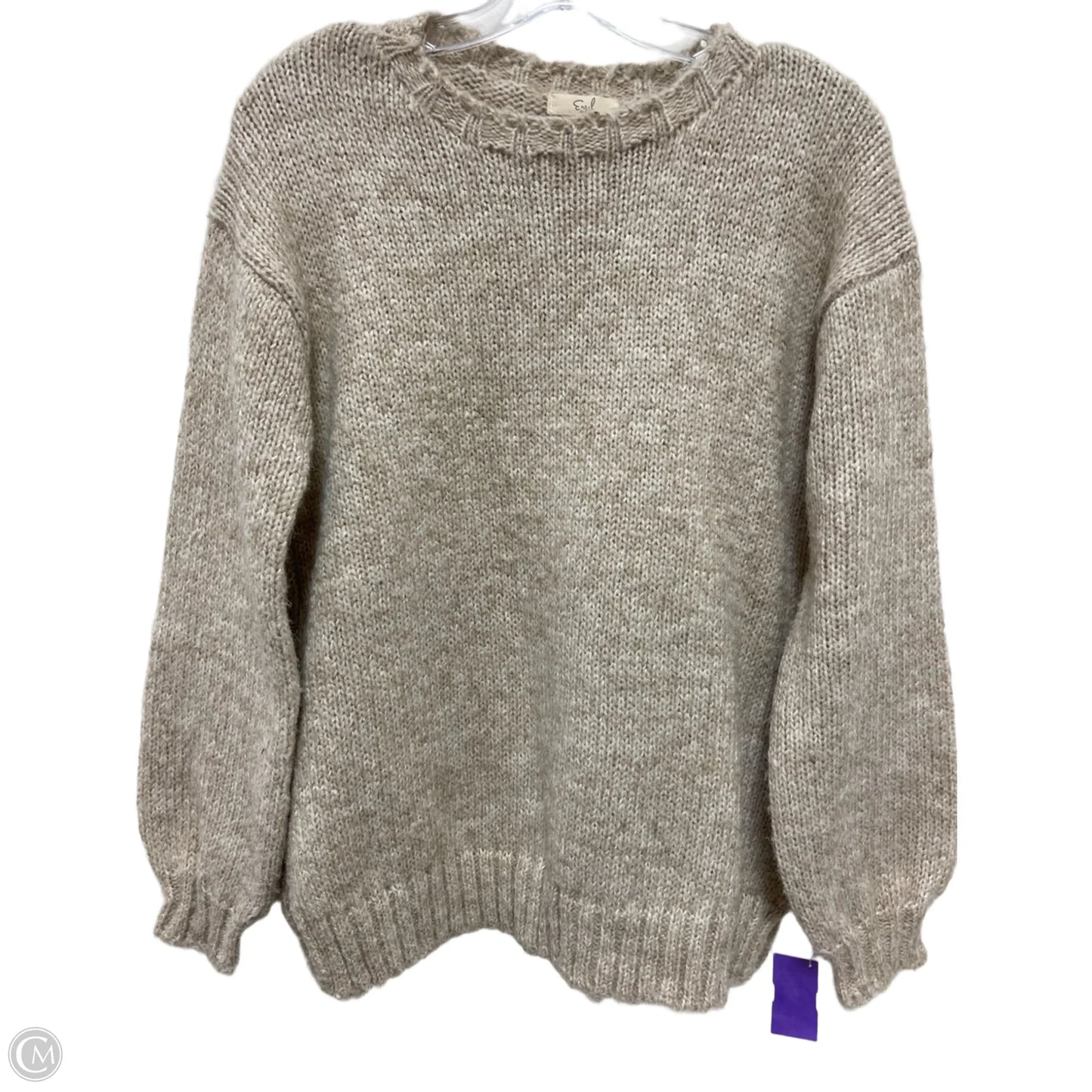 Sweater By Easel In Cream, Size: S