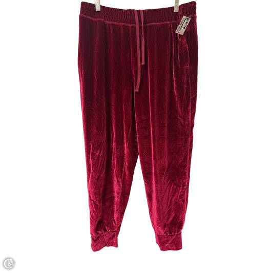 Athletic Pants By Fabletics In Red, Size: Xl