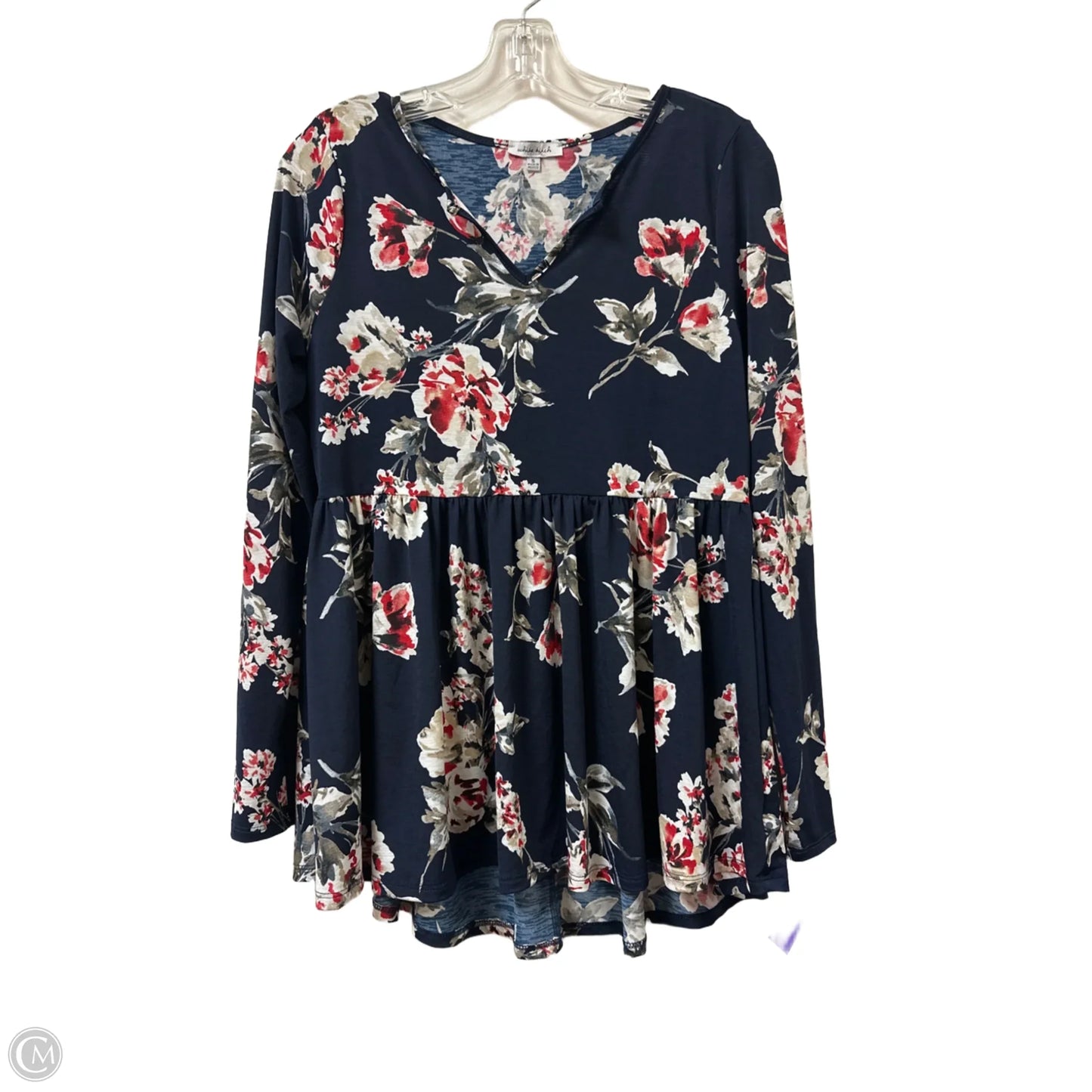 Top Long Sleeve By White Birch In Navy, Size: S