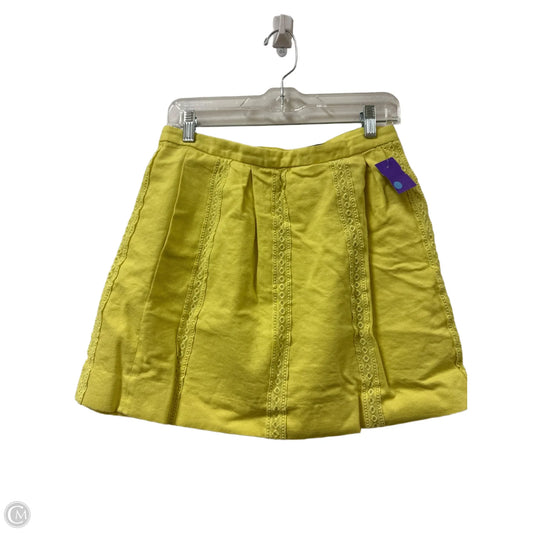 Skirt Mini & Short By J. Crew In Yellow, Size: 6