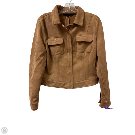 Jacket Moto By White House Black Market In Brown, Size: M