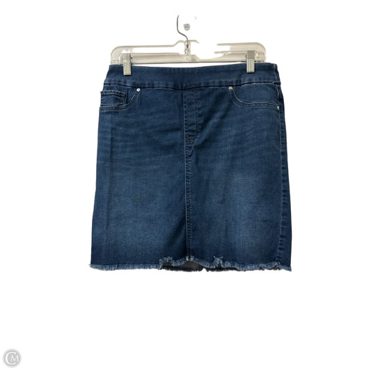 Skort By Chicos In Black Denim, Size: 6