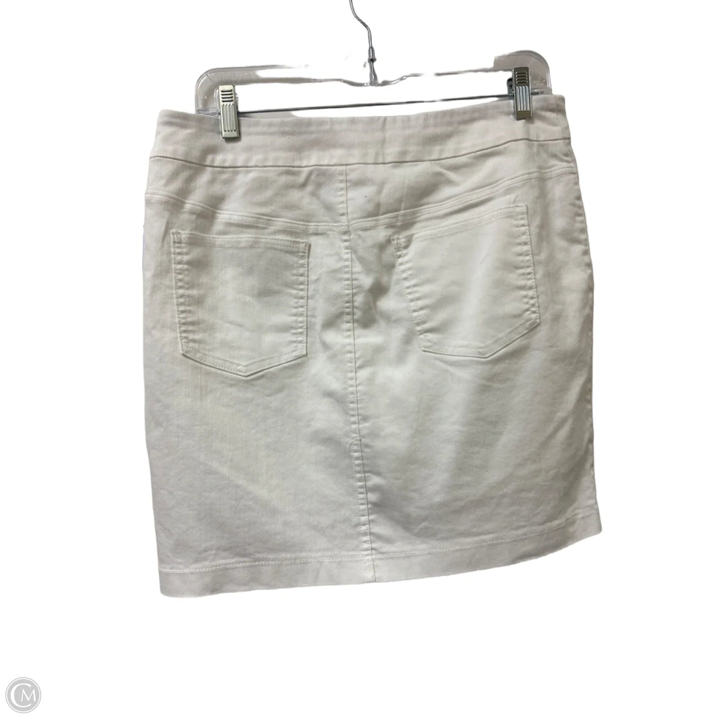 Skort By Chicos In White Denim, Size: 4