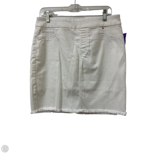 Skort By Chicos In White Denim, Size: 6
