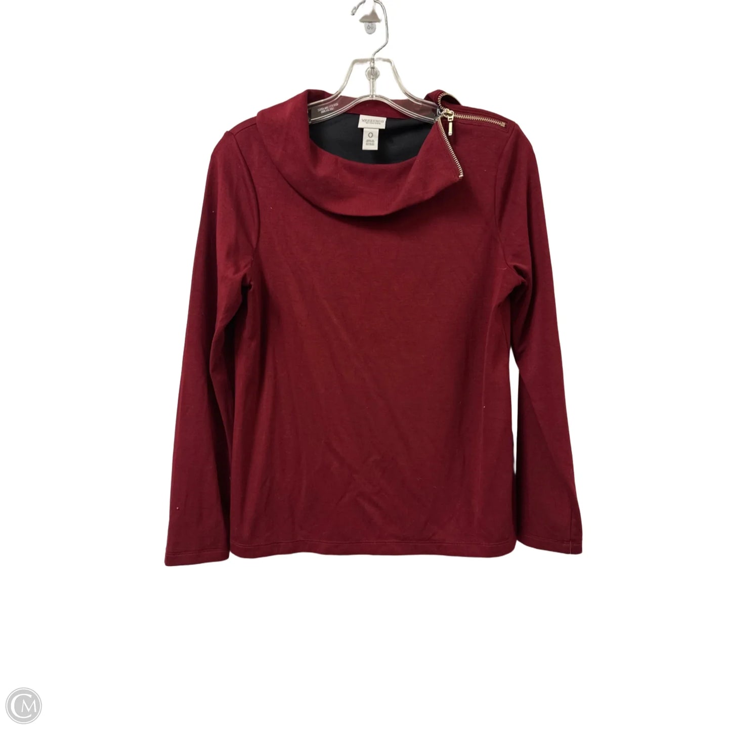Top Long Sleeve By Chicos In Red, Size: S