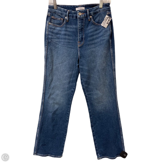 Jeans Wide Leg By Good American In Blue Denim, Size: 8