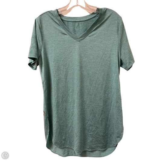 Athletic Top Short Sleeve By Skechers In Blue, Size: M