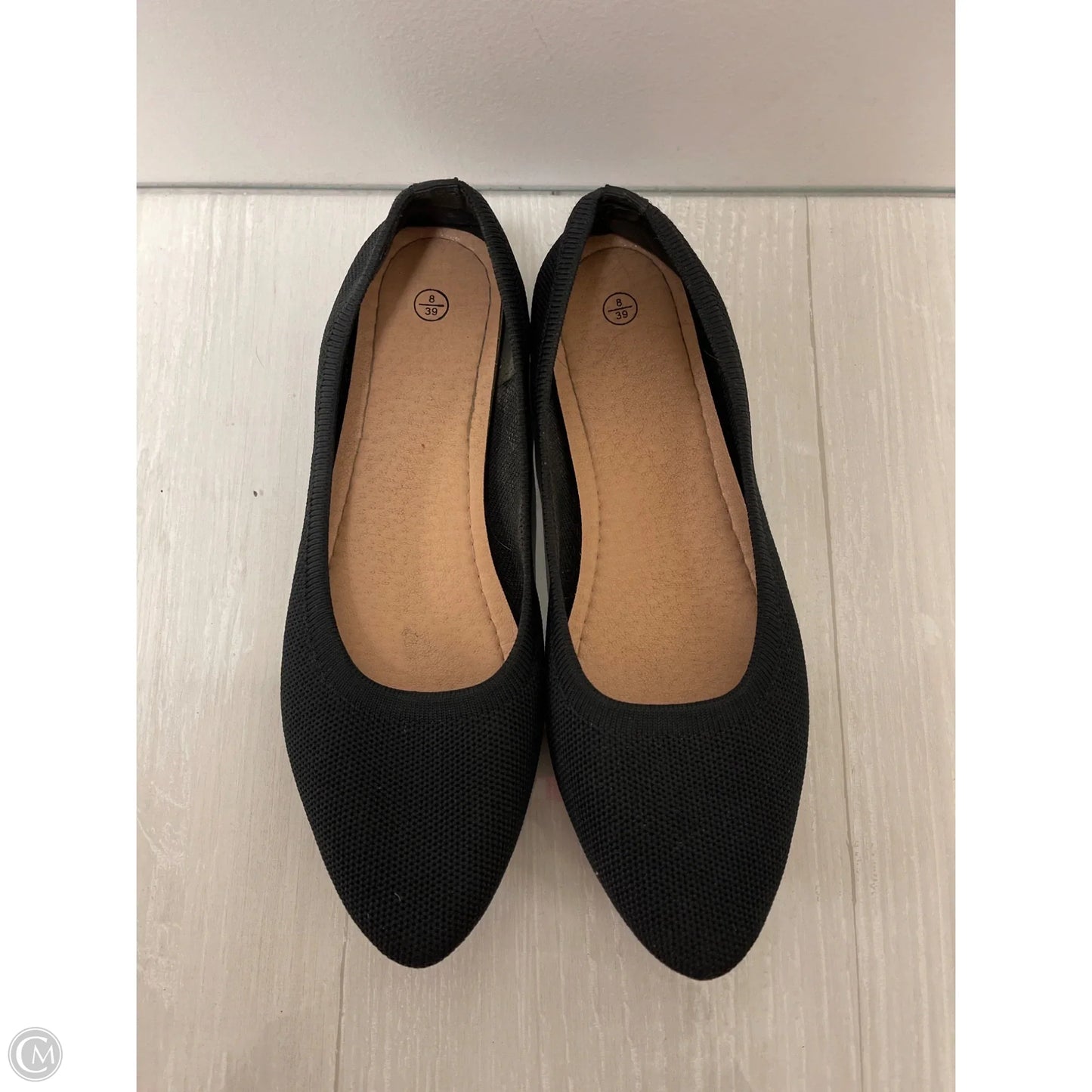 Shoes Flats By Clothes Mentor In Black, Size: 8