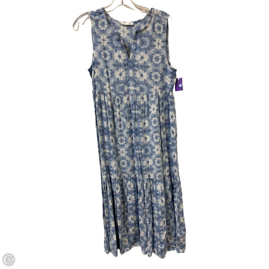 Dress Casual Maxi By Beachlunchlounge In Blue & White, Size: Xs