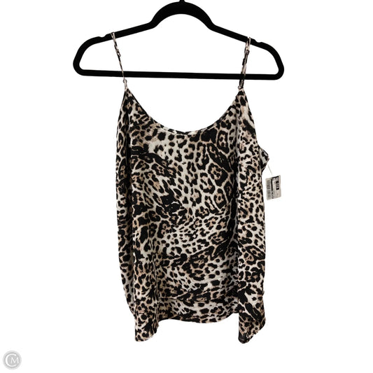 Top Sleeveless By Rachel Zoe In Animal Print, Size: Xl
