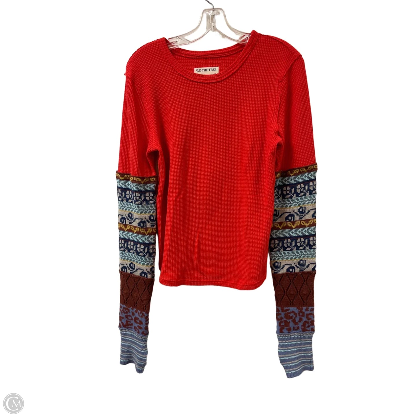 Top Long Sleeve By We The Free In Orange, Size: M